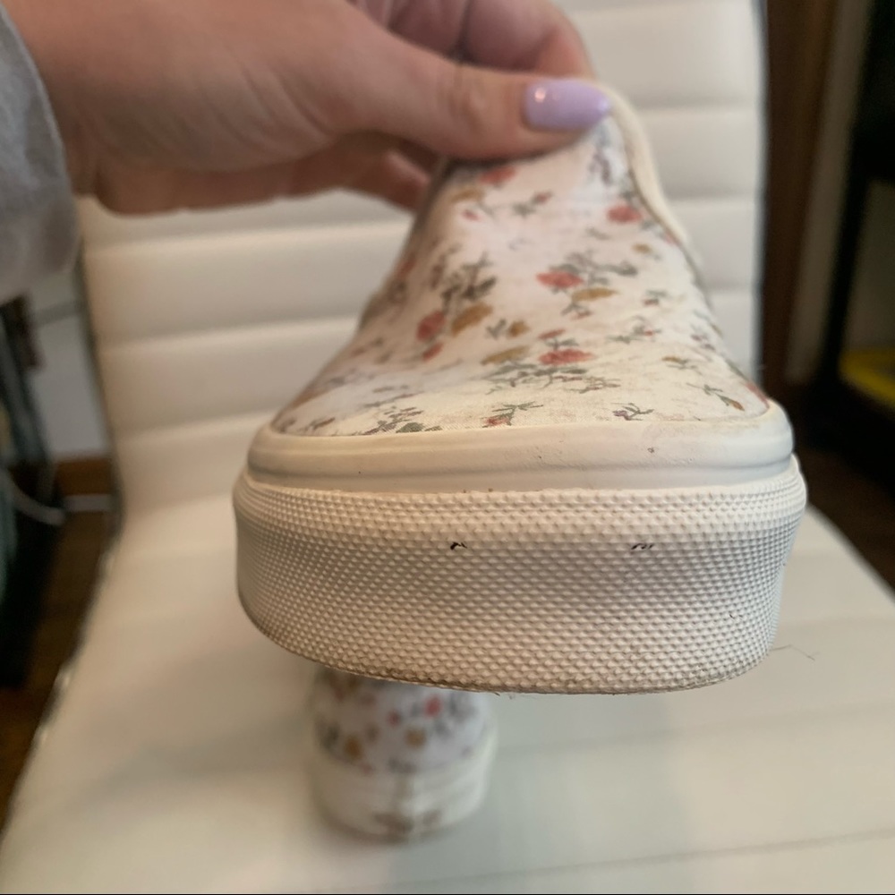 ✨️Vintage Slip On Floral Vans! The Original Skate Shoe! Size 8 - Picture 8 of 8